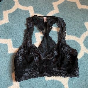 delicate black bralette